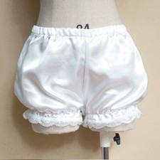 femmes lacets satin Bulle Bloomers Slip Culotte Sécurité sous-vêtement Lolita
