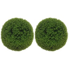 HOMCOM Lot de 2 boules de buis