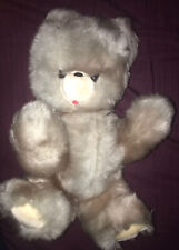 Peluche Ours Gris Articulé Vintage 40 Cm Env