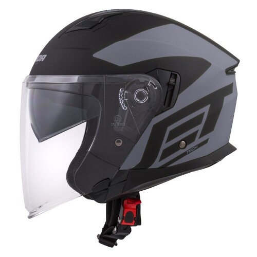 Casque jet roller - jet, cross