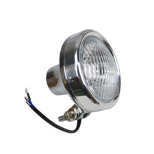 Chrome moto headlight rat - chrome,