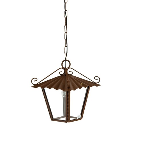 Lanterna lampe corten rouille - lampe,