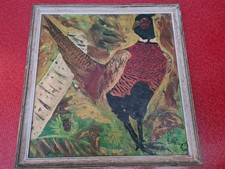 Huile Sur Isorel Tableau Coq Signé ?