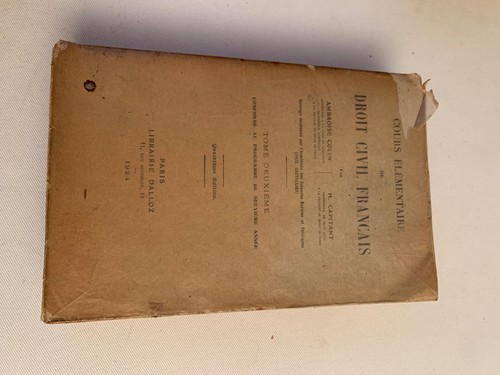 Cours élémentaire droit - élémentaire,