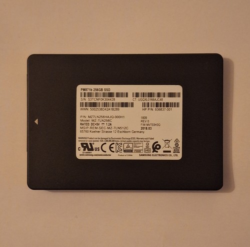 Ssd samsung pm871b 256go - 256go, 2.5"