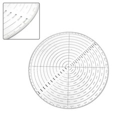 Jauge de détecteur central transparente 10 pouces pour cercle précis pour dess