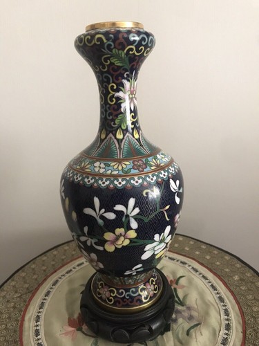 Cloisonne vase emaux chine - cloisonne,
