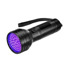 Lampe Torche UV 51 LED Lampe de poche à lumière UV Inspection Invisible, Déte