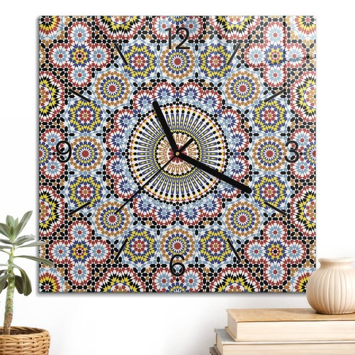 Horloge quartz carrée en - à,