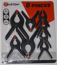 Lot Set 8 Pinces Etaux Plastique Fixation Rapide et Simple NEUF