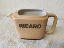 Ancien Pichet Pastis Ricard en céramique contenant 1 litre