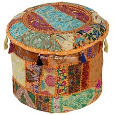 Tabouret ottoman indien en