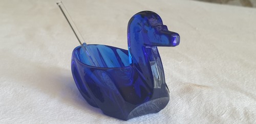 Baccarat saleron canard bleu - bleu, r