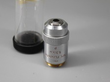 Leitz Wetzlar Microscope Objecitve NPL Fluotar P 6.3x POL Polarising