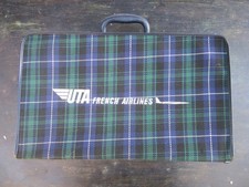 VALISE COMPAGNIE AERIENNE UTA ( AIR FRANCE ) VINTAGE 1970'S PUBLICITAIRE