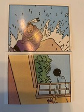 2 vignettes TINTIN PANINI