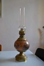 OIL LAMP LAMPE A PETROLE XIXe