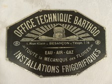 Ancienne Plaque  Tôle