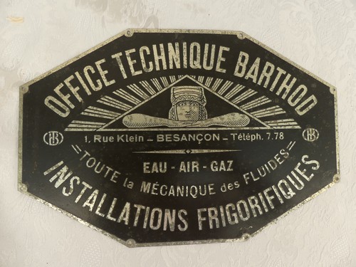 Ancienne plaque tôle - ancienne,