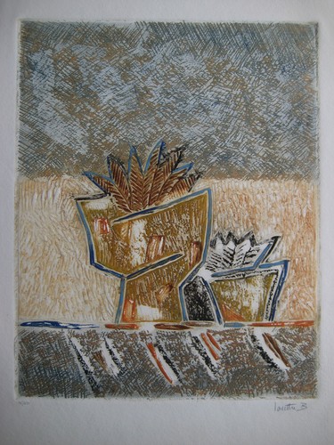 Louttre bissière gravure - louttre, b.