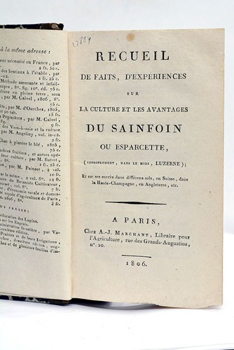 Culture sainfoin - du,
