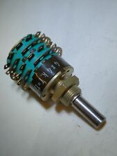 Commutateur rotatif Rotary Switch 4 circuits 4 positions NOS axe6  RENAUD   Gr8