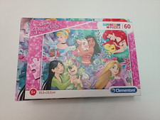 PUZZLE CLEMENTONI DISNEY PRINCESSES ANIMAUX 60 PIECES 33.5 X 23.5 CM RF 26995