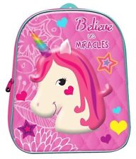 Unicorno Believe En Miracles Sac à Dos 3D École Maternelle Temps Libre