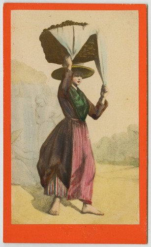 Cdv rehaussée circa - rehaussée,