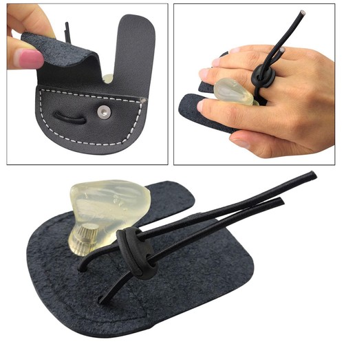 Cuir archery finger - archery, tab