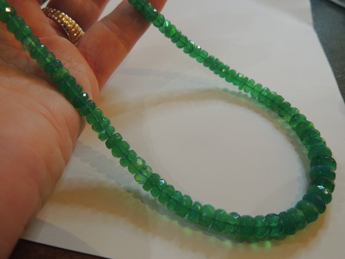 Collier perles opales - collier, d'opales