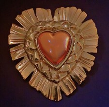 Vintage broche pendentif yves - broche,