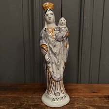 Vierge à l'Enfant en faïence