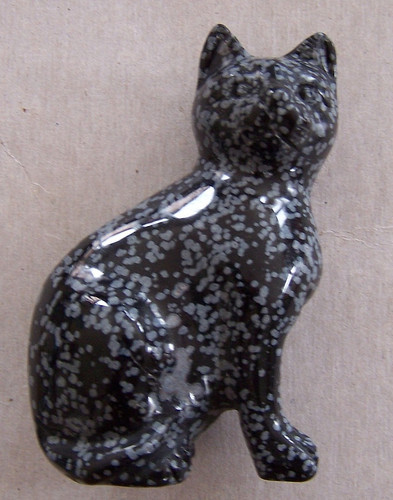 Figurine chat pierre - chat,