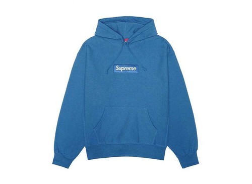 Sweat capuche bleu supreme - bleu,
