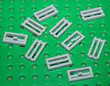 10 x Lego MdStone Tile 1x2 Grille ref 2412b /Set 7962 9494 75098 8128 8017 10212