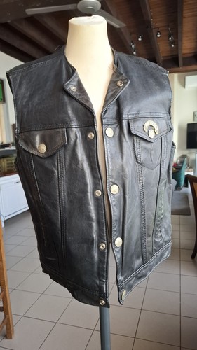 Gilet cuir natal leather - gilet,