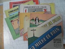 LA MICHE DE PAIN- LOT DE 11 FASCICULES-3EME ANNEE-ANNEE 60-CATHECHISME-