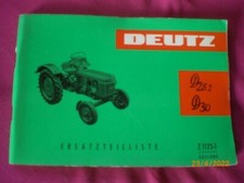 CATALOGUE  DES  PIECES  RECHANGE    TRACTEURS    DEUTZ   D 25 / D 30   5/1961