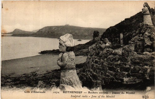 Cpa rothéneuf rochers - rothÉneuf,