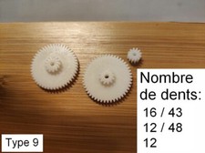 ✔️ Bmw e30 E34 E28 pignon engrenage compteur VDO W460 320i 323i 325i gear type 9