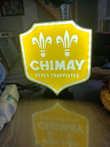 Logo lumineux bière chimay - bière,