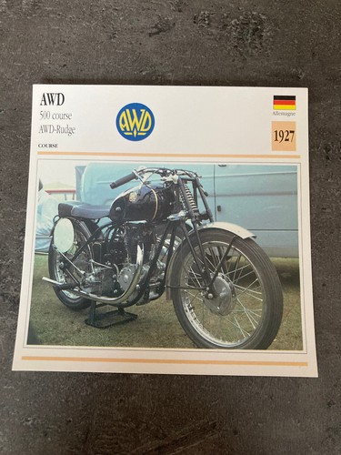 Carte fiche moto collection - carte,