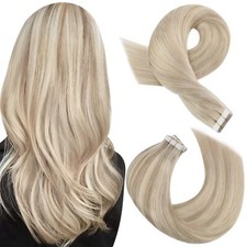 Extension Cheveux Naturel Adhesif Blonde Extension Adhesive Invisible Blond C...