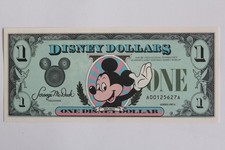 Billet 1 Disney Dollars Mickey