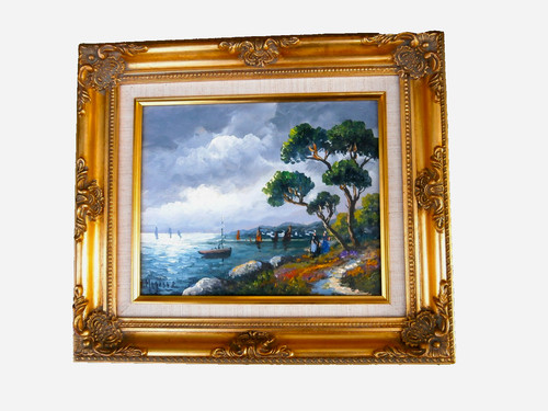Huile sur toile - huile, de