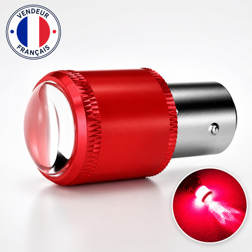 Ampoule ba15s led rouge p21w - ba15s,
