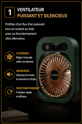 Ventilateur brumisateur - ventilateur,