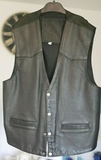 TRES BEAU GILET PUR CUIR TAILLE XL. ANNEE 1984