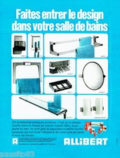 PUBLICITE ADVERTISING 026  1973  Allibert   accessoires salle de bain design